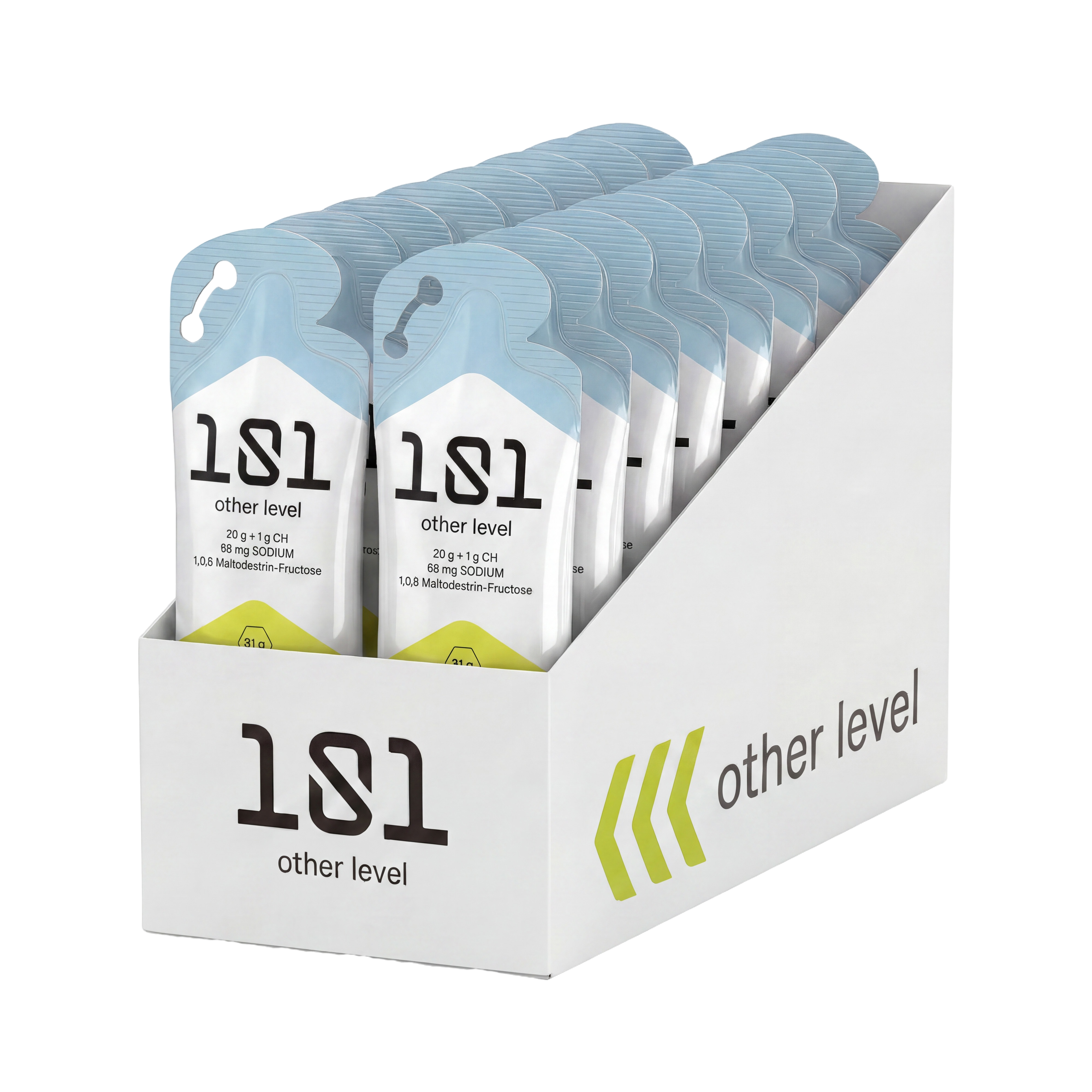 Pack 24 ud. FRUCTOSE GEL LEVEL - sabor Neutro 31 g