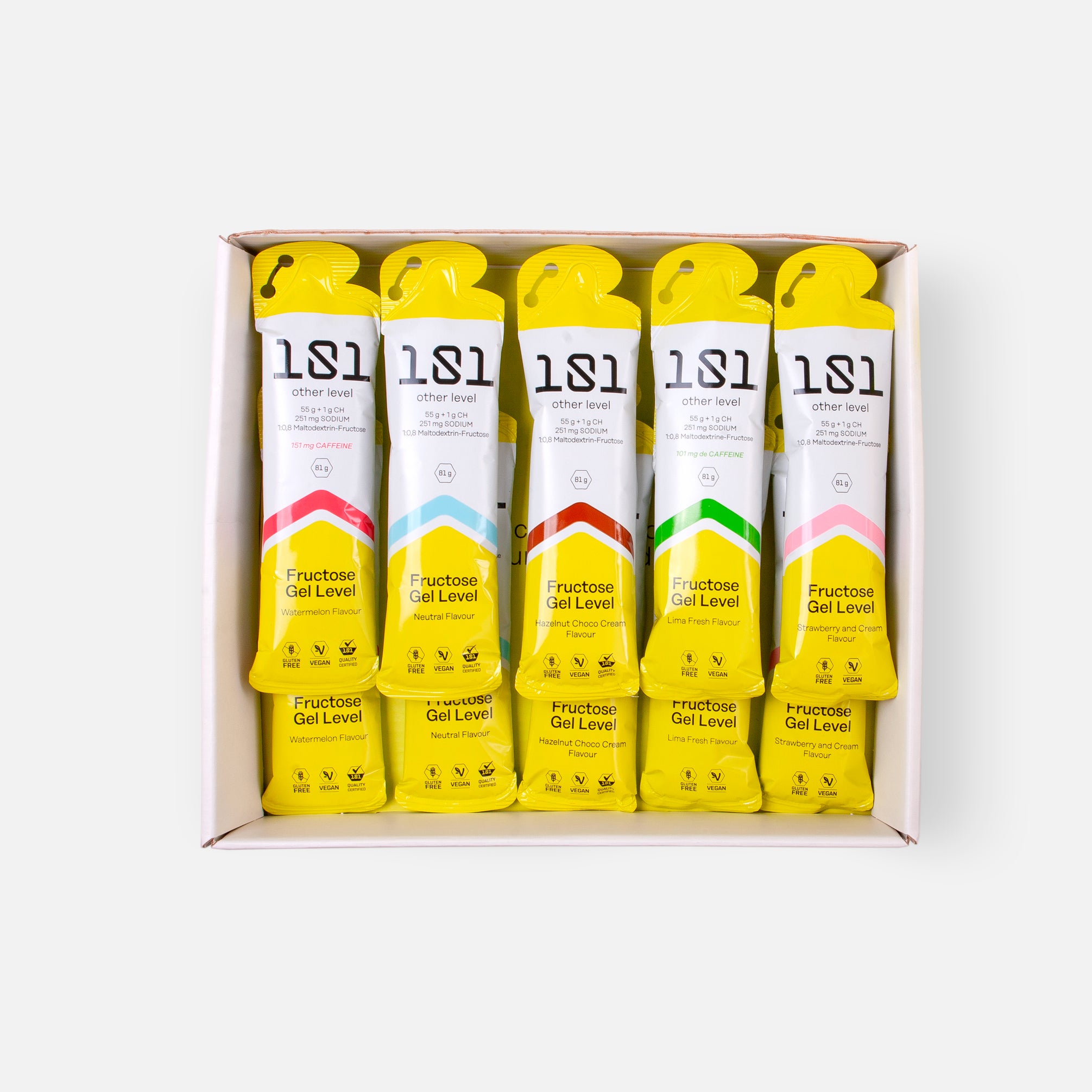Pack degustación geles | FRUCTOSE GEL LEVEL