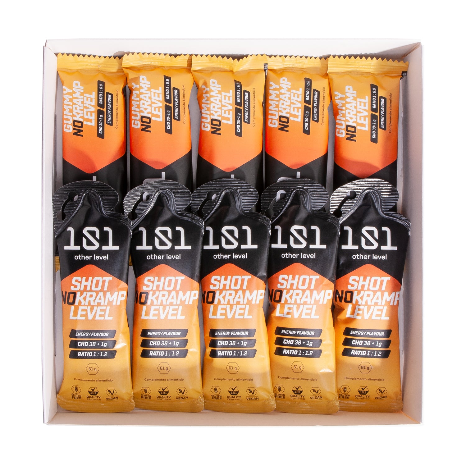 Pack Especial NO-KRAMP LEVEL - 5 ud. Shots + 5 ud. Gummies
