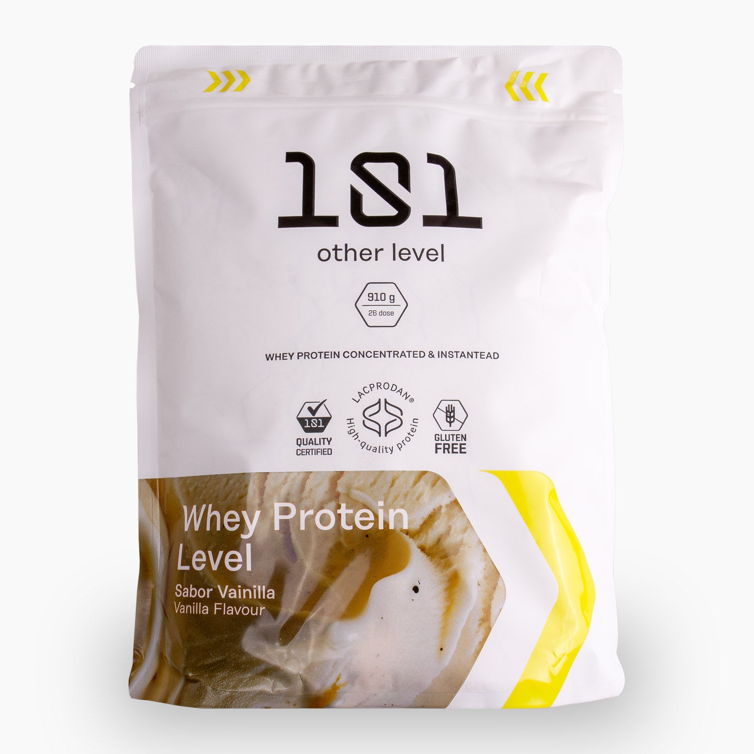 WHEY PROTEIN LEVEL LACPRODAN® - sabor Vainilla + MINI Shaker de regalo