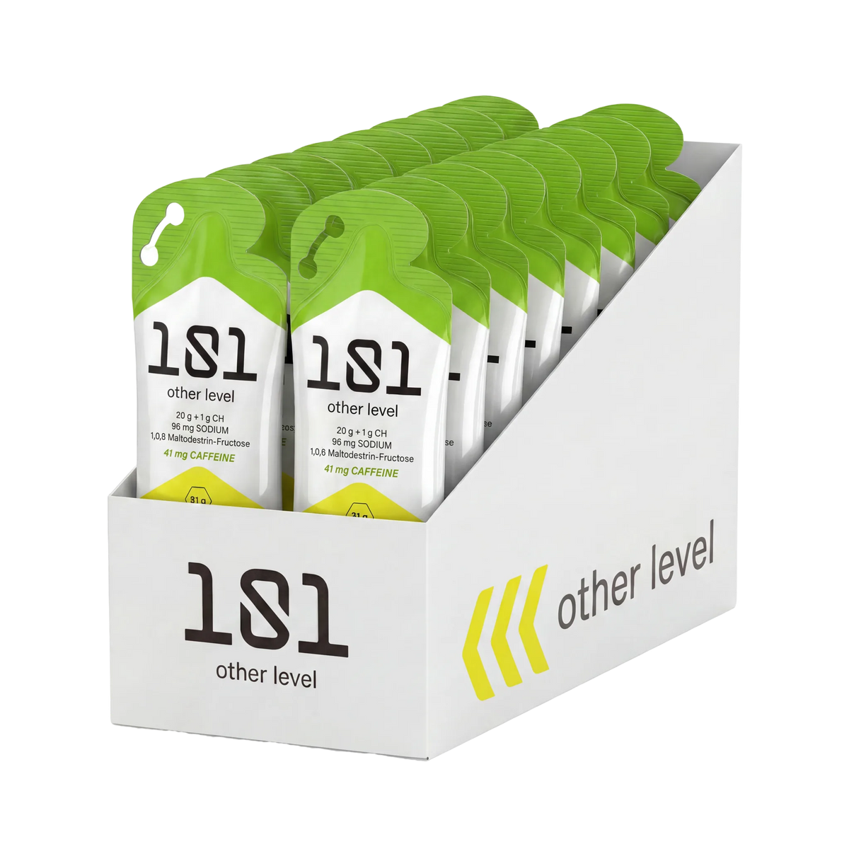 Pack 24 ud. FRUCTOSE GEL LEVEL con Cafeína - sabor Lima Fresh 31 g - 101 Other Level