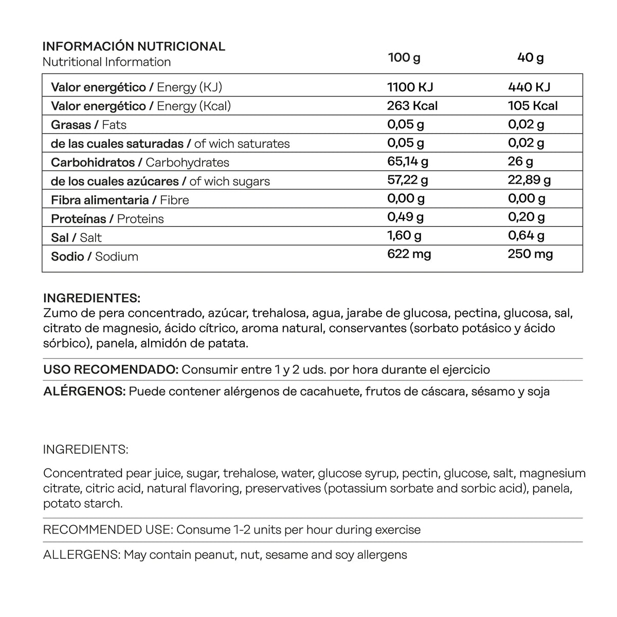 Pack 30 ud. GLUCO LEVEL GUMMY - sabor Cola 40 g - 101 Other Level