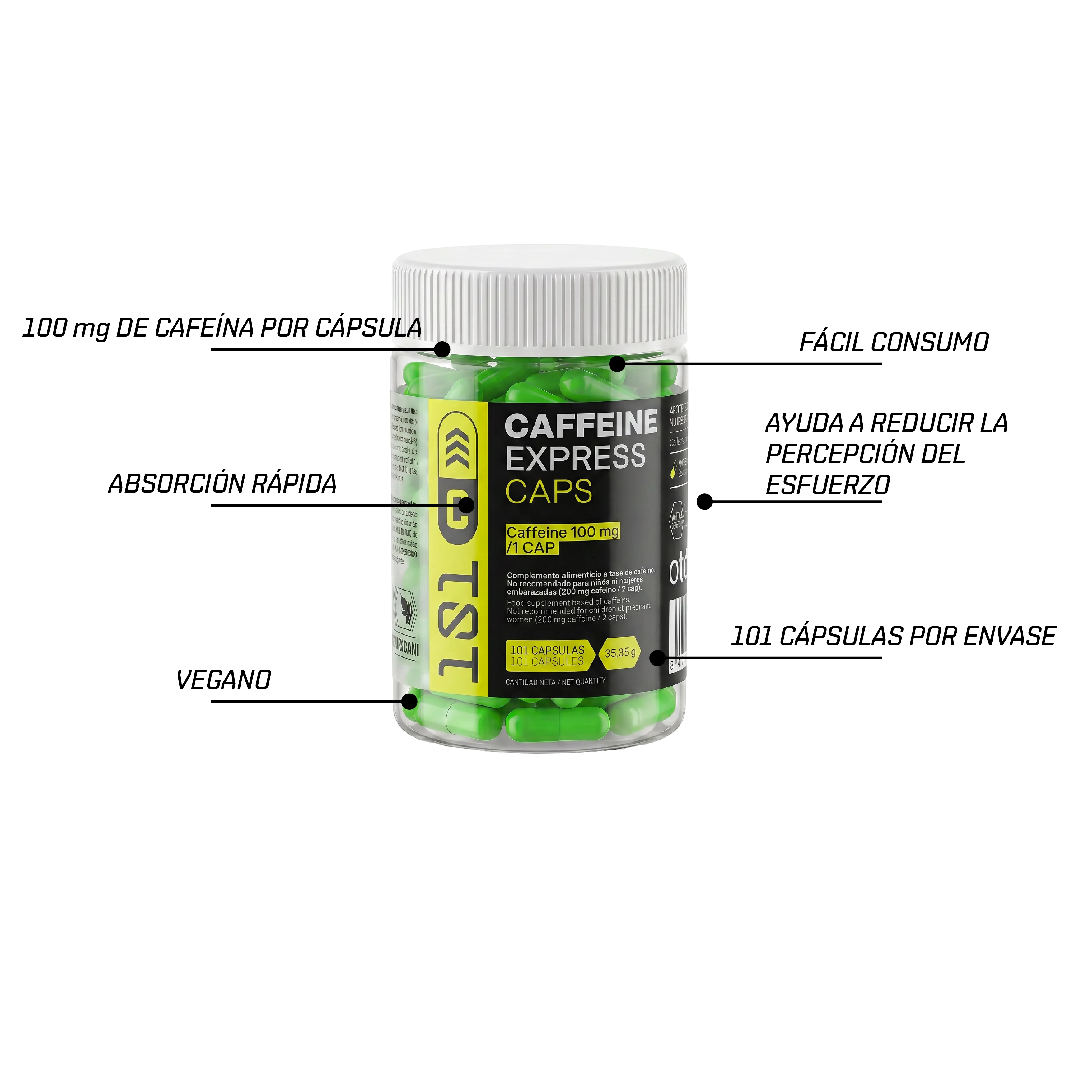 CAFFEINE EXPRESS CAPS - Cápsulas de cafeína