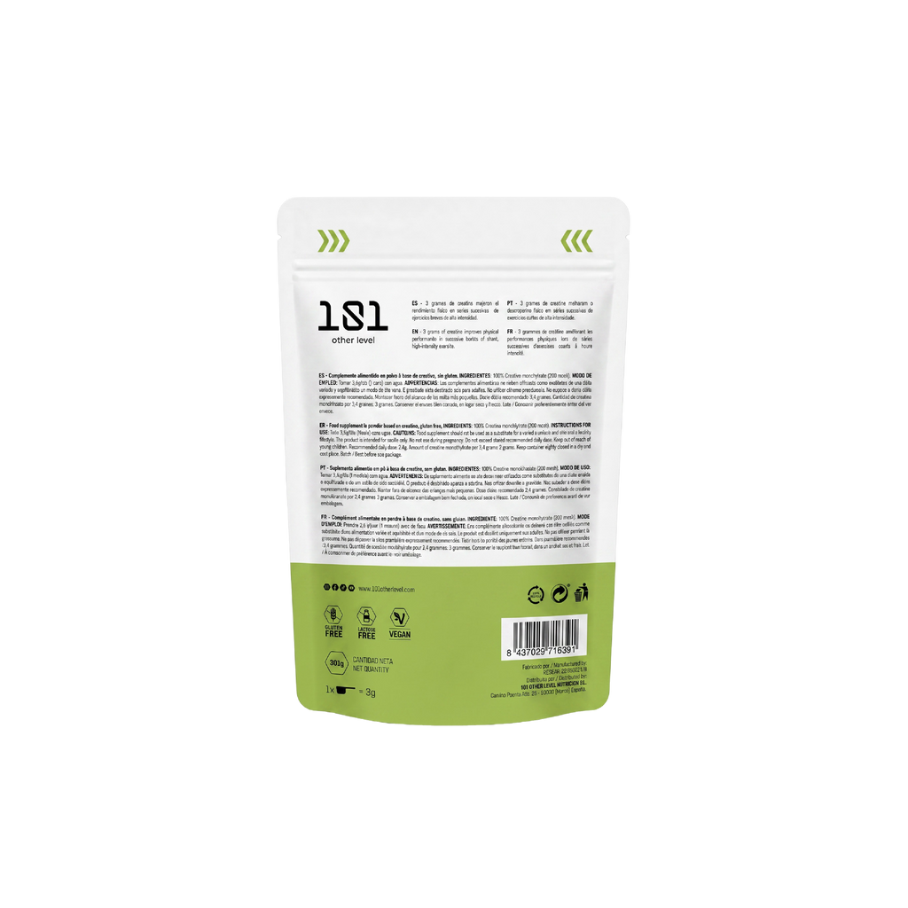 CREATINE LEVEL Monohidrato - 301 g