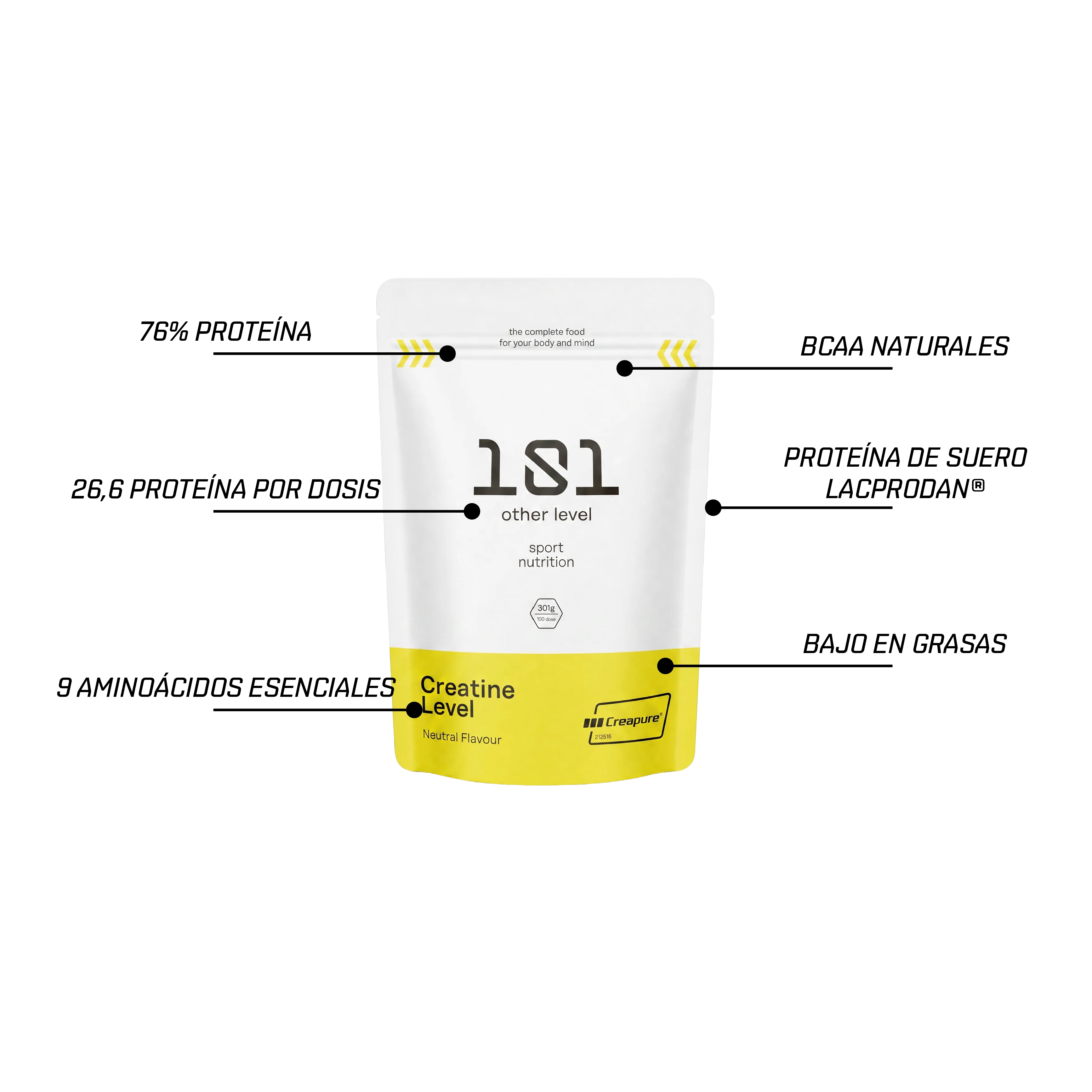 CREATINE LEVEL Creapure® - 301 g