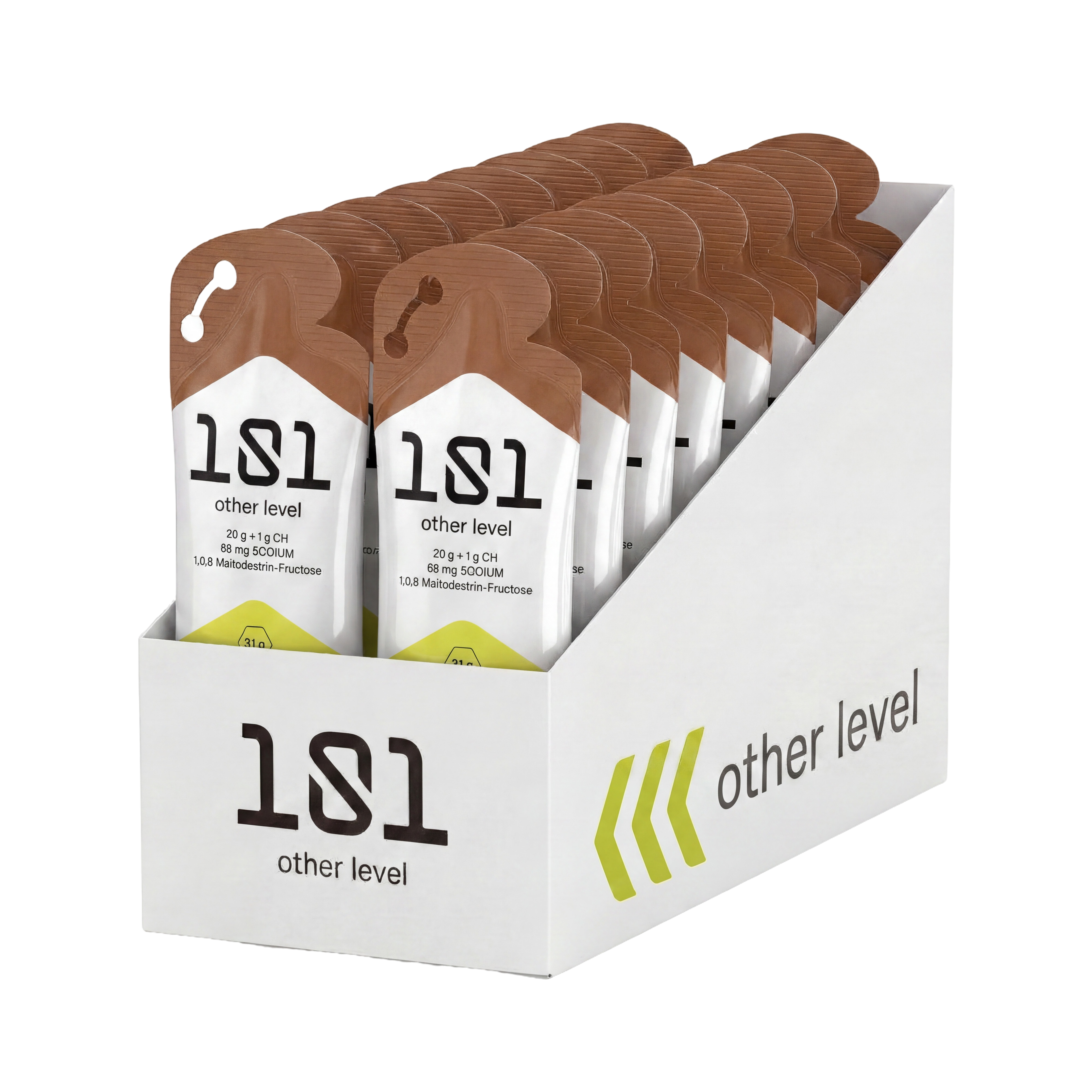 Pack 24 ud. FRUCTOSE GEL LEVEL - sabor Crema de Chocolate 31 g