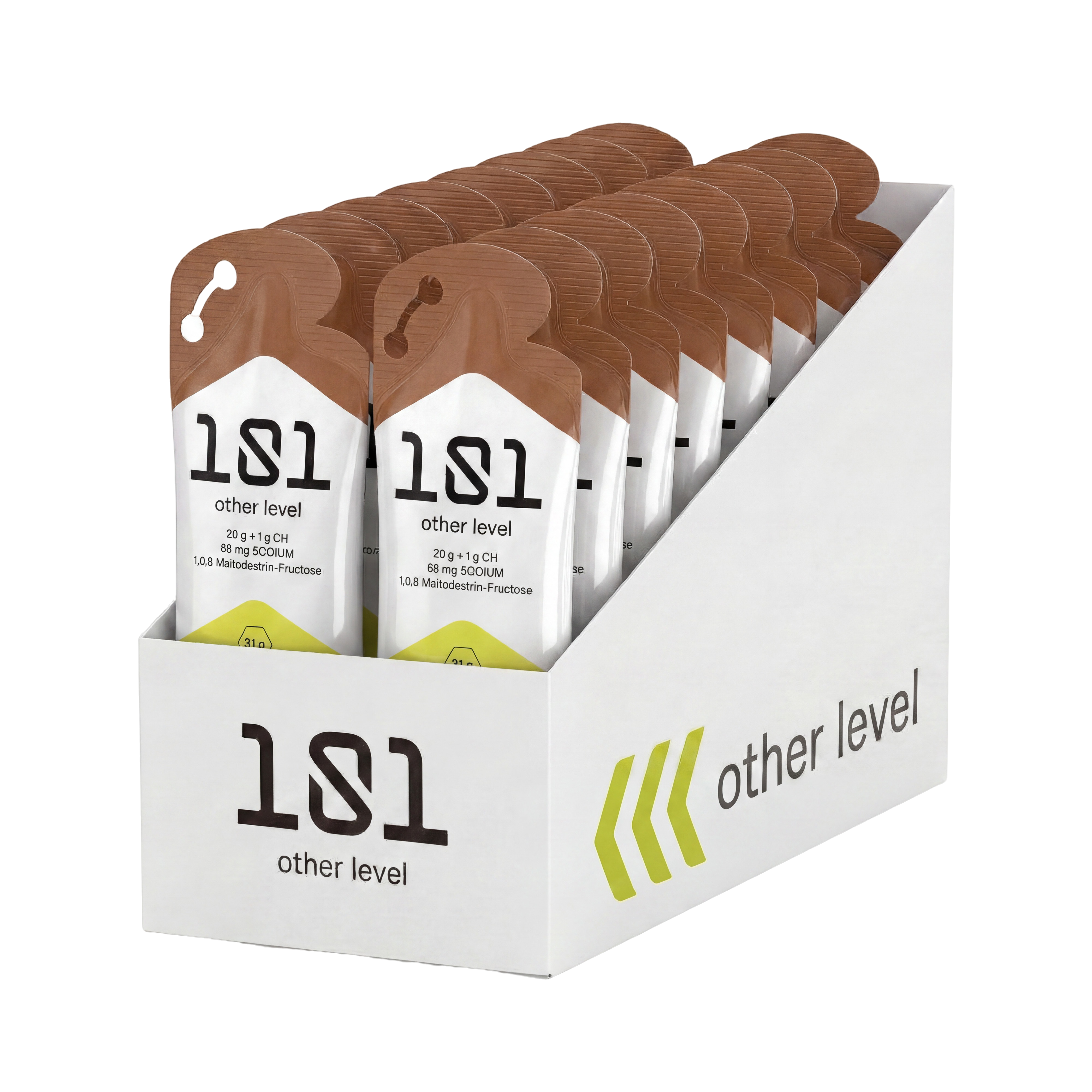 Pack 24 ud. FRUCTOSE GEL LEVEL - sabor Crema de Chocolate 31 g