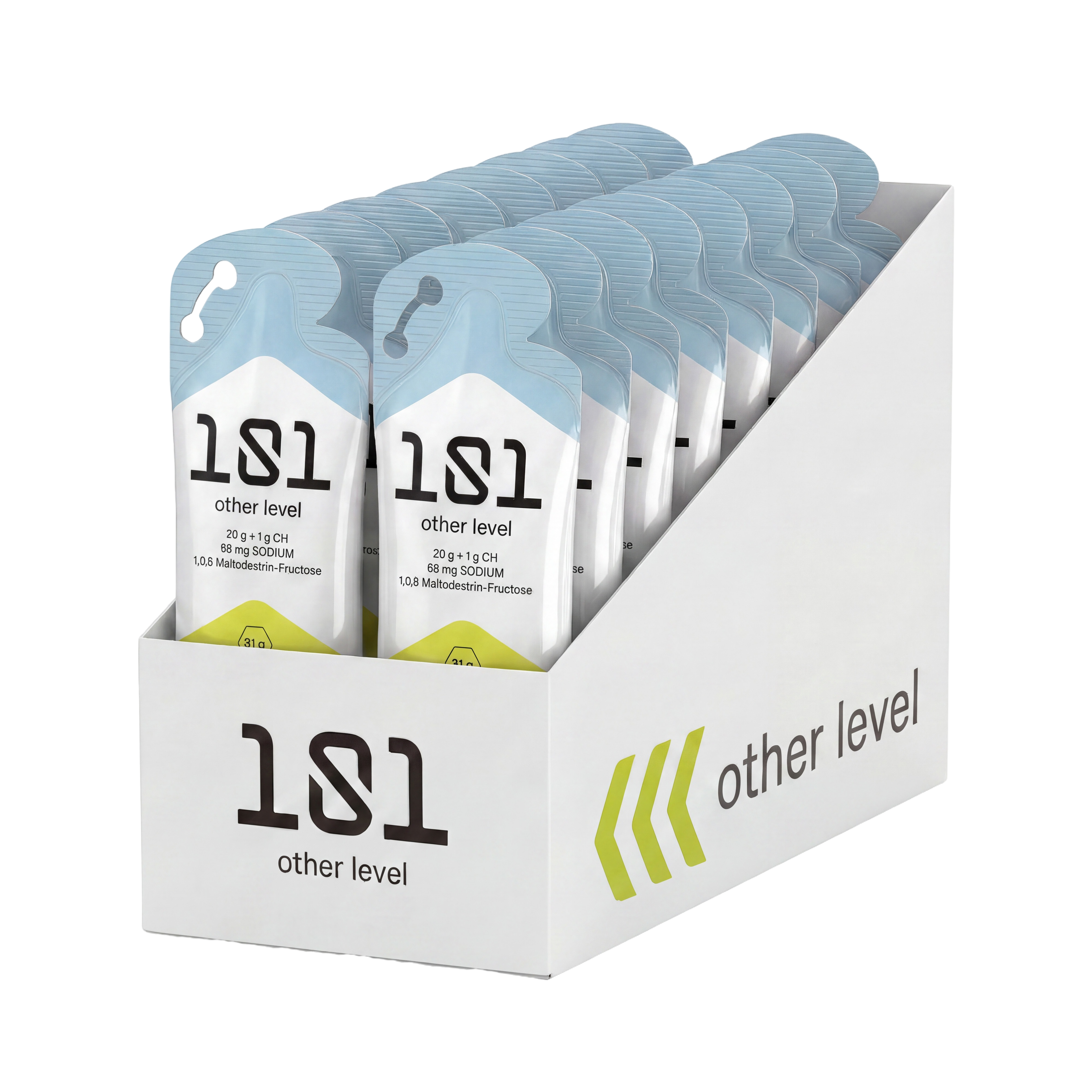 Pack 24 ud. FRUCTOSE GEL LEVEL - sabor Neutro 31 g