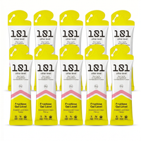 Pack 10 ud. FRUCTOSE GEL LEVEL - sabor Fresa y Nata 81 g