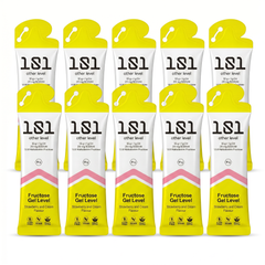 Pack 10 ud. FRUCTOSE GEL LEVEL - sabor Fresa y Nata 81 g