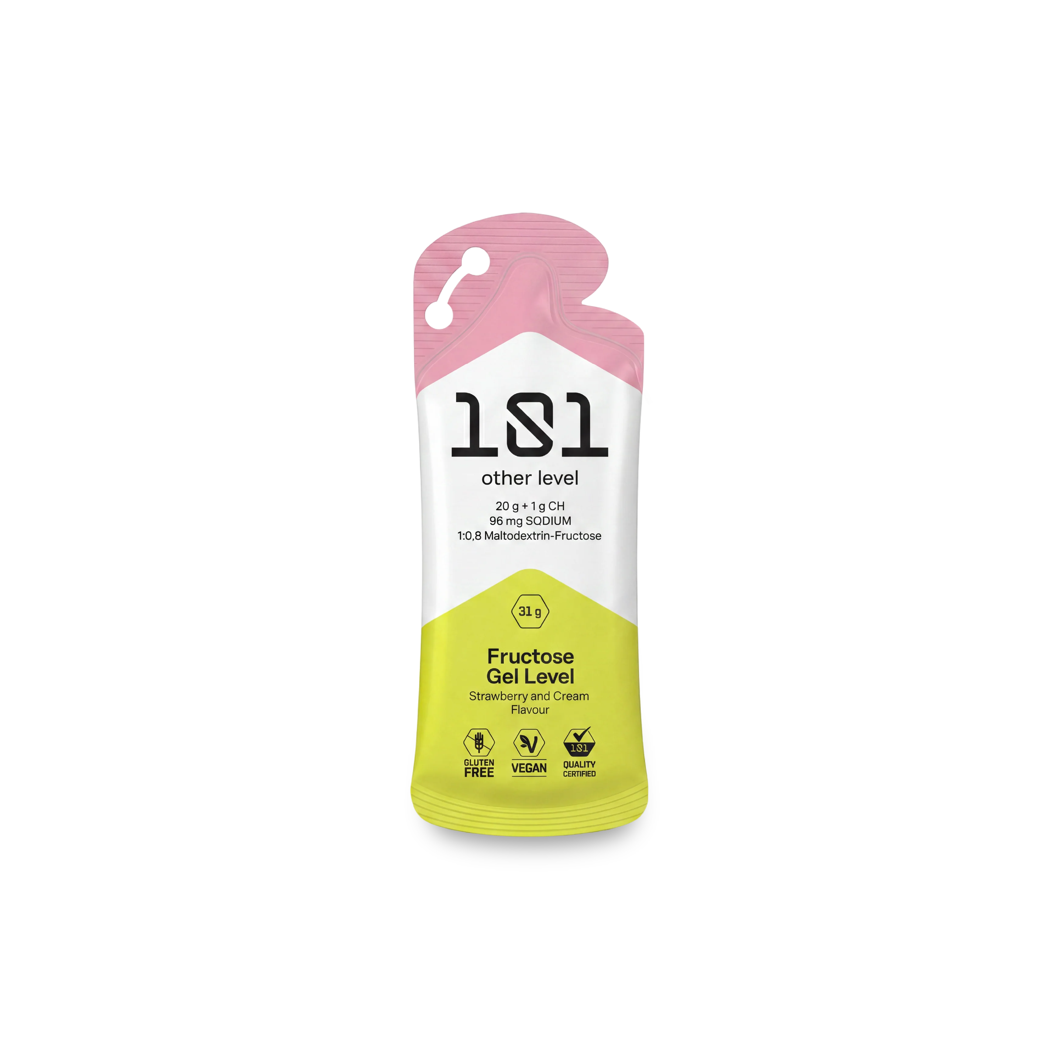 FRUCTOSE GEL LEVEL - sabor Fresa y Nata 31 g