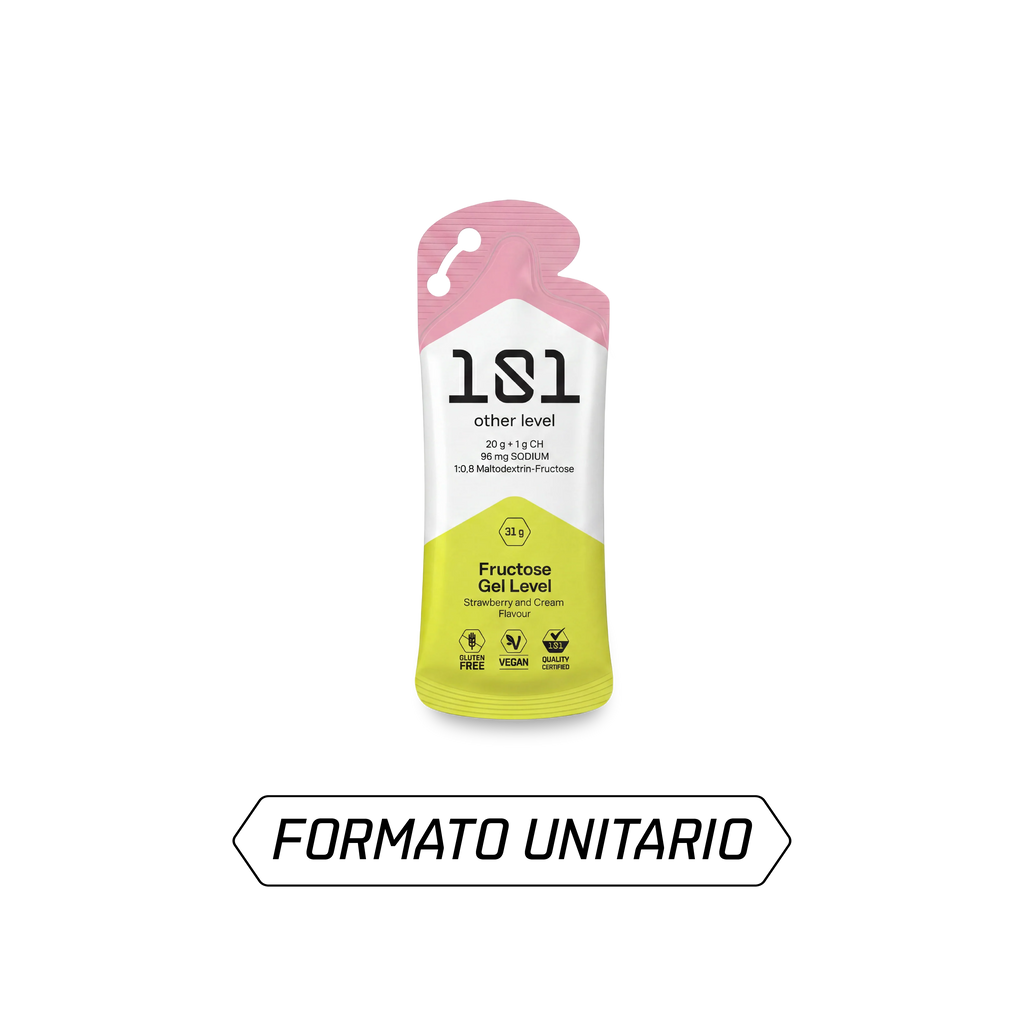 FRUCTOSE GEL LEVEL - sabor Fresa y Nata 31 g