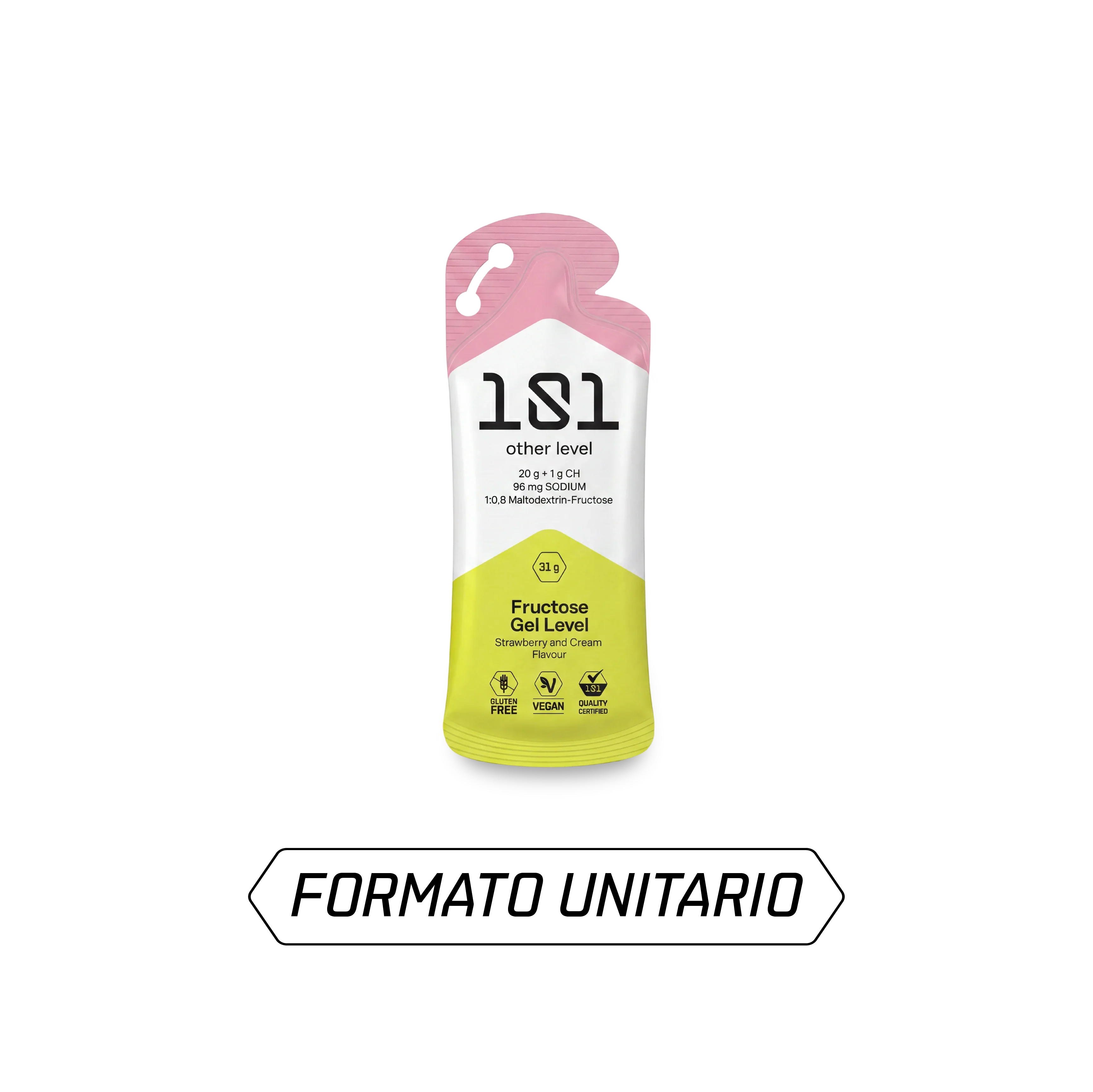 FRUCTOSE GEL LEVEL 31g Fresa
