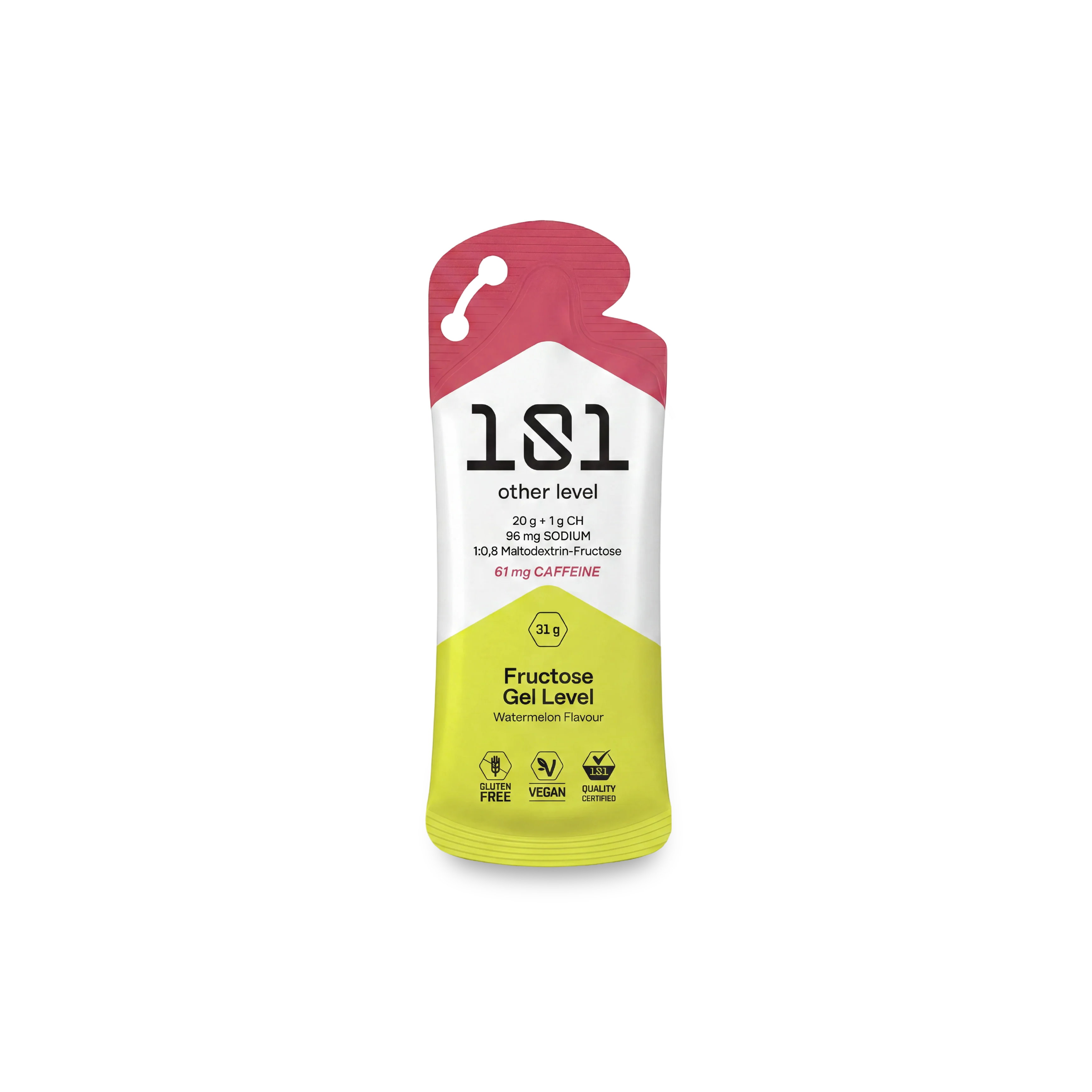 FRUCTOSE GEL LEVEL con Cafeína - sabor Sandía 31 g