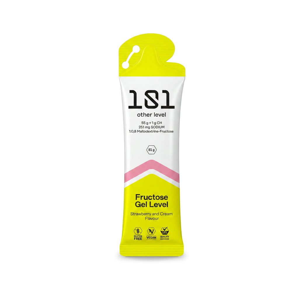 Pack 10 ud. FRUCTOSE GEL LEVEL - sabor Fresa y Nata 81 g