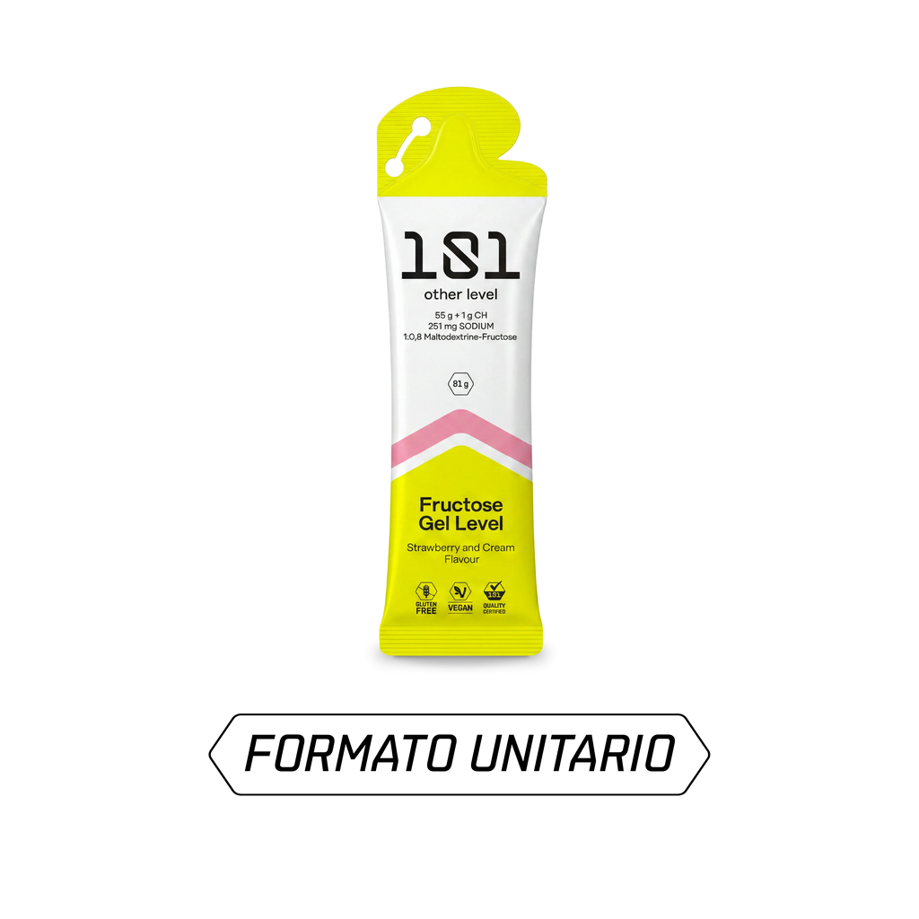 FRUCTOSE GEL LEVEL - sabor Fresa y Nata 81 g