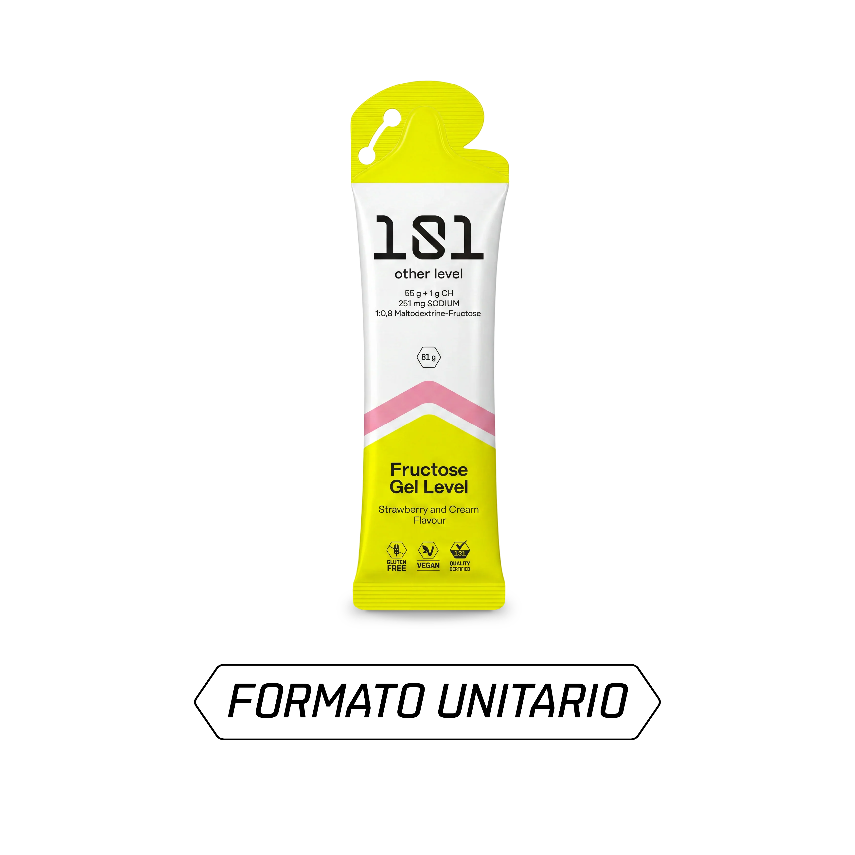 FRUCTOSE GEL LEVEL 81g Fresa