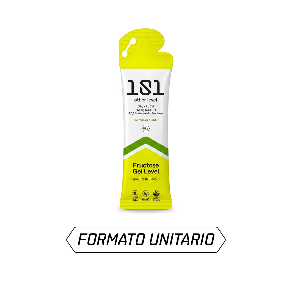 FRUCTOSE GEL LEVEL con Cafeína - sabor Lima Fresh 81 g