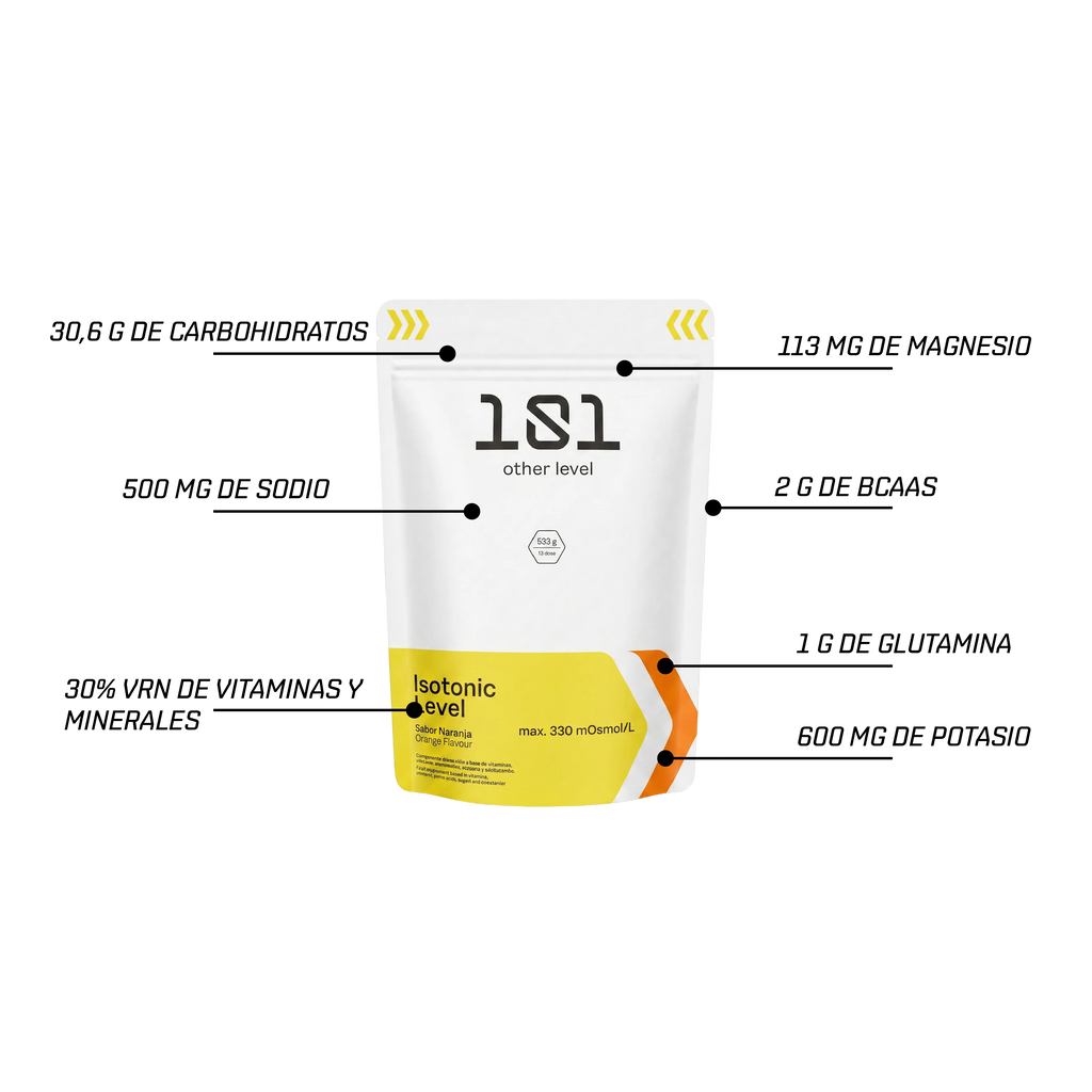ISOTONIC LEVEL - sabor Naranja