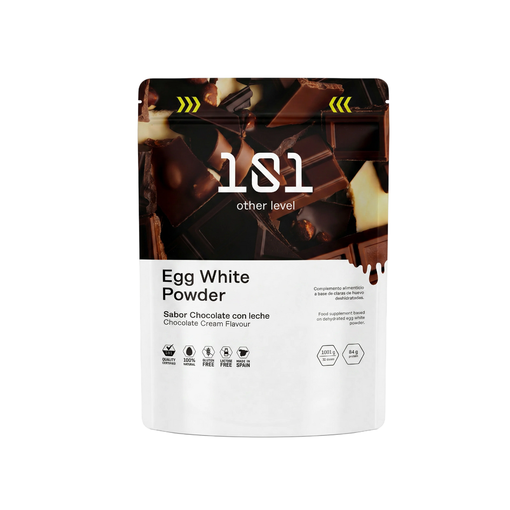 EGG WHITE PROTEIN POWDER 1001 g - sabor Chocolate + mini Shaker de regalo
