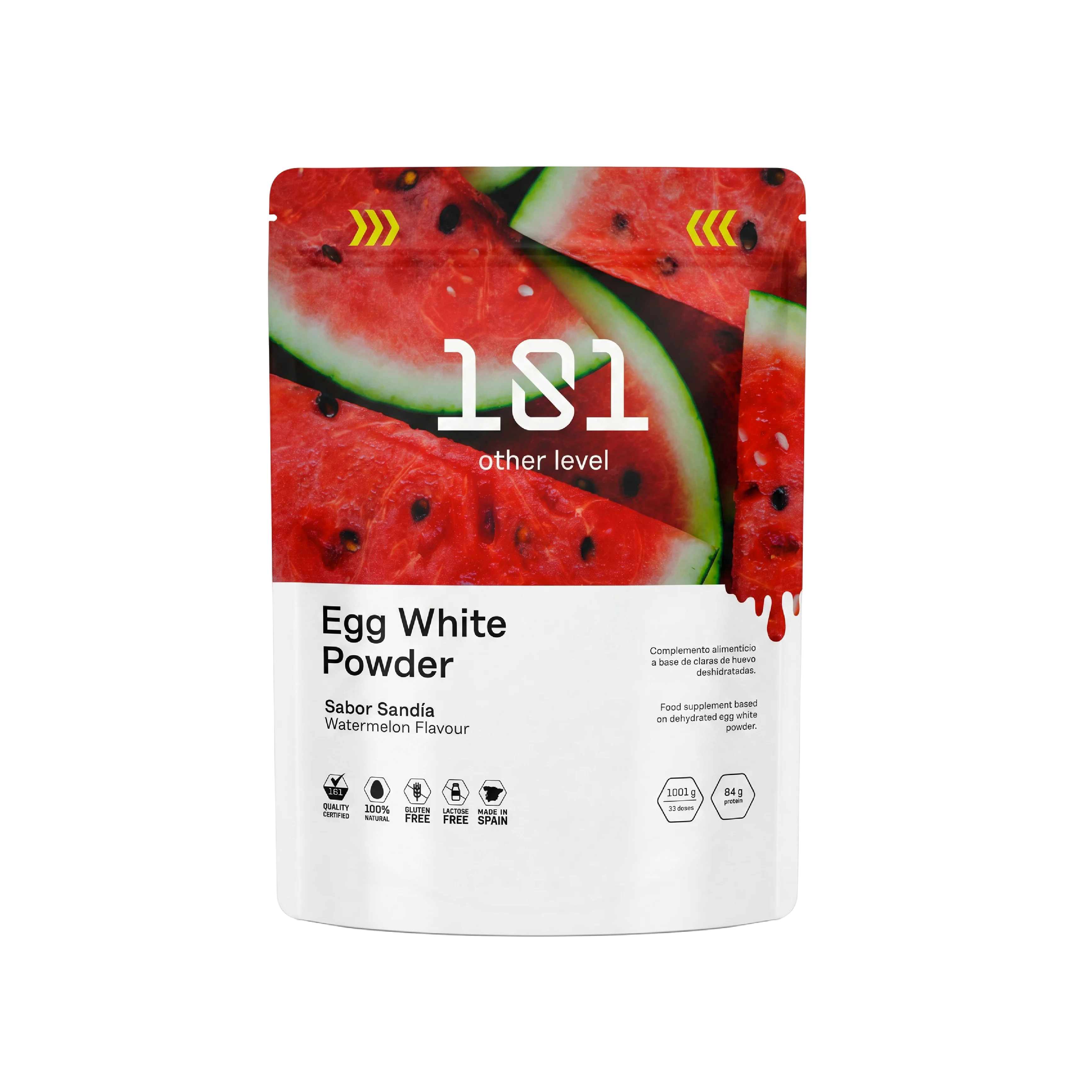 EGG WHITE PROTEIN POWDER 1001 g - sabor Sandía + mini Shaker de regalo