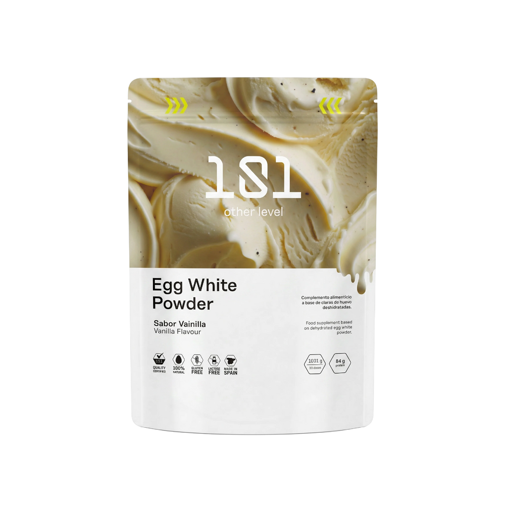 EGG WHITE PROTEIN POWDER 1001 g - sabor Vainilla + mini Shaker de regalo