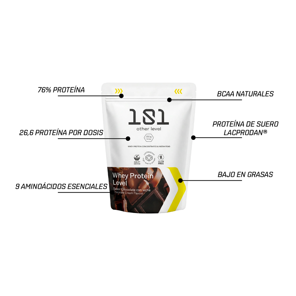 WHEY PROTEIN LEVEL LACPRODAN® 910 g - sabor Chocolate