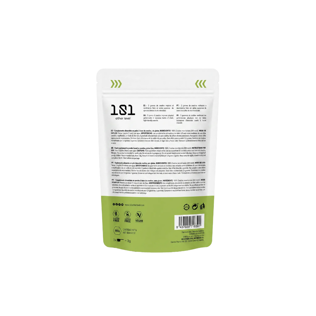 CREATINE LEVEL Monohidrato - 301 g - 101 Other Level