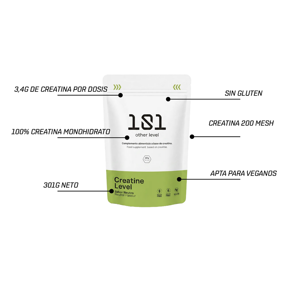 CREATINE LEVEL Monohidrato - 301 g - 101 Other Level