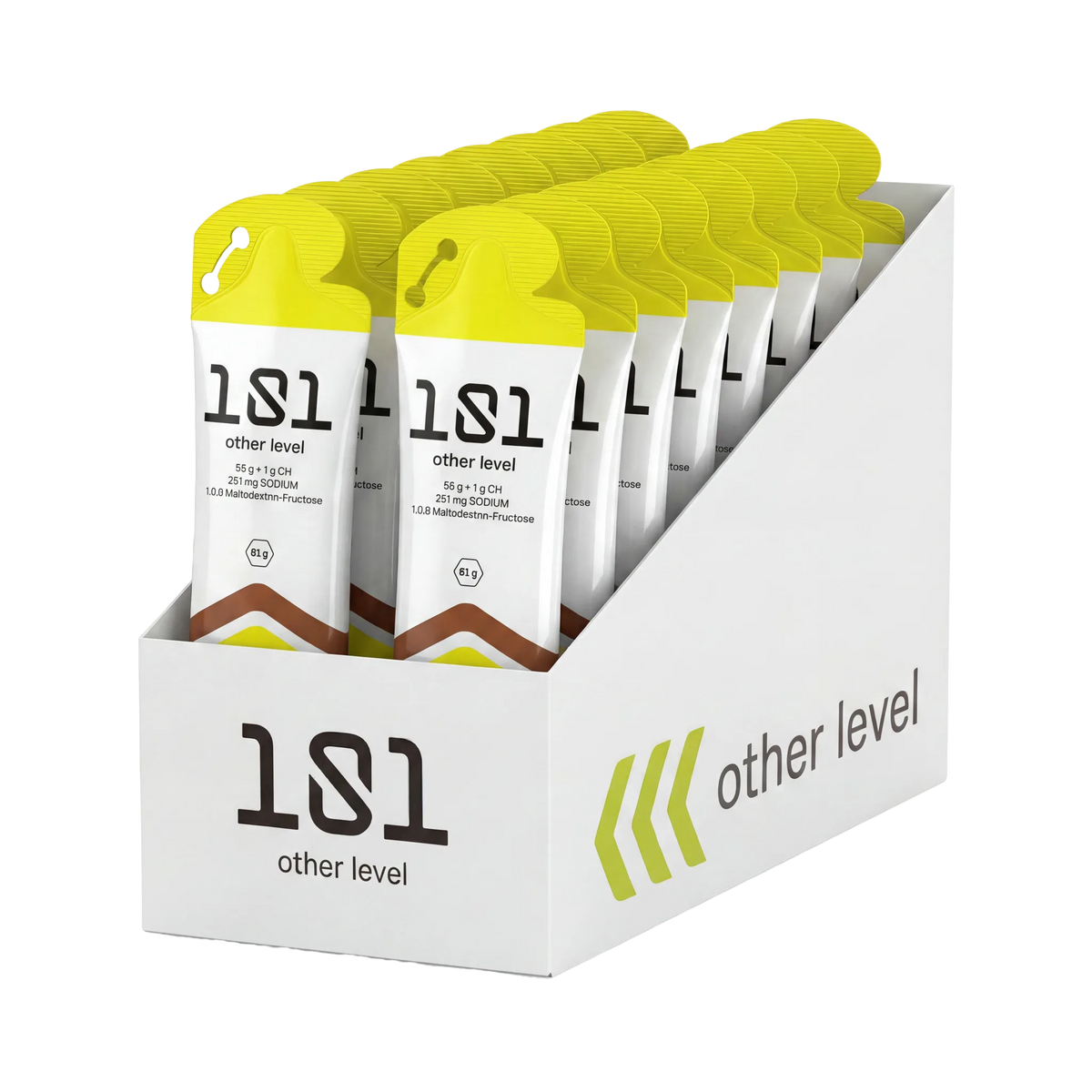 Pack 24 ud. FRUCTOSE GEL LEVEL - sabor Crema de Chocolate 81 g - 101 Other Level
