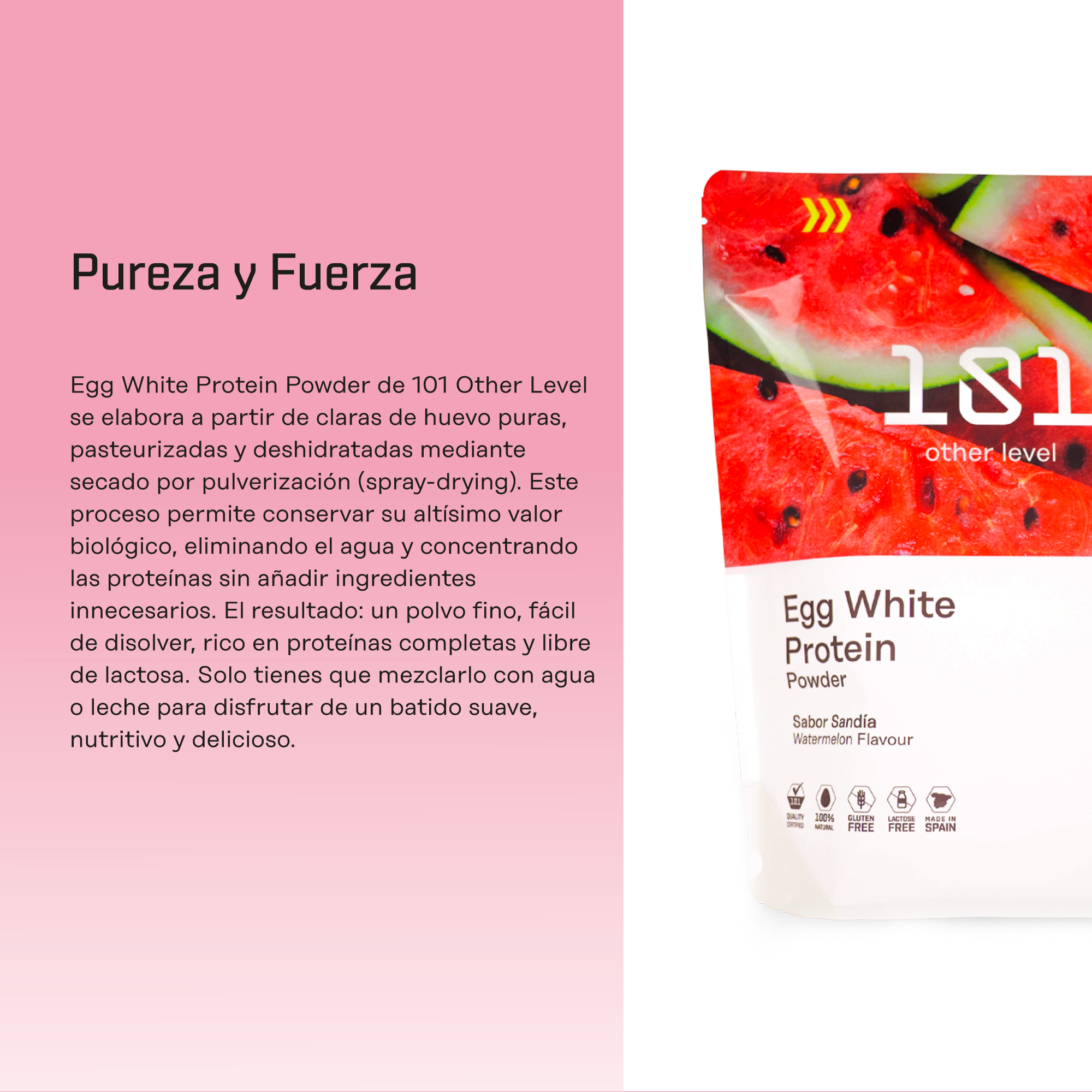 PROTEINA DE HUEVO SANDIA Caracteristica