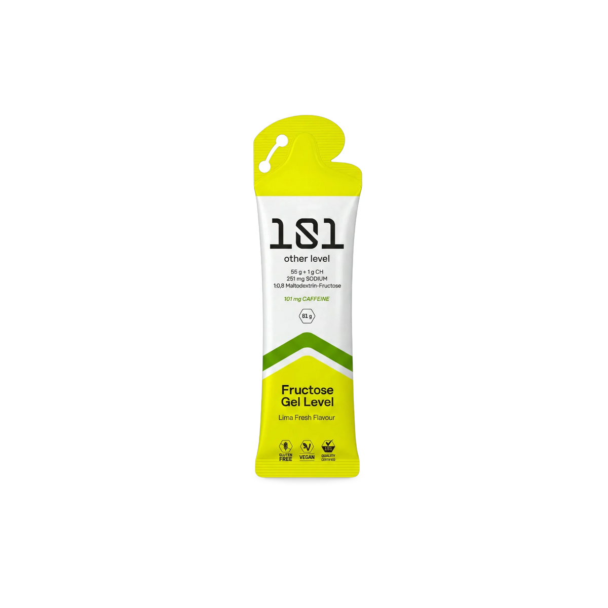 FRUCTOSE GEL LEVEL con Cafeína - sabor Lima Fresh 81 g - 101 Other Level
