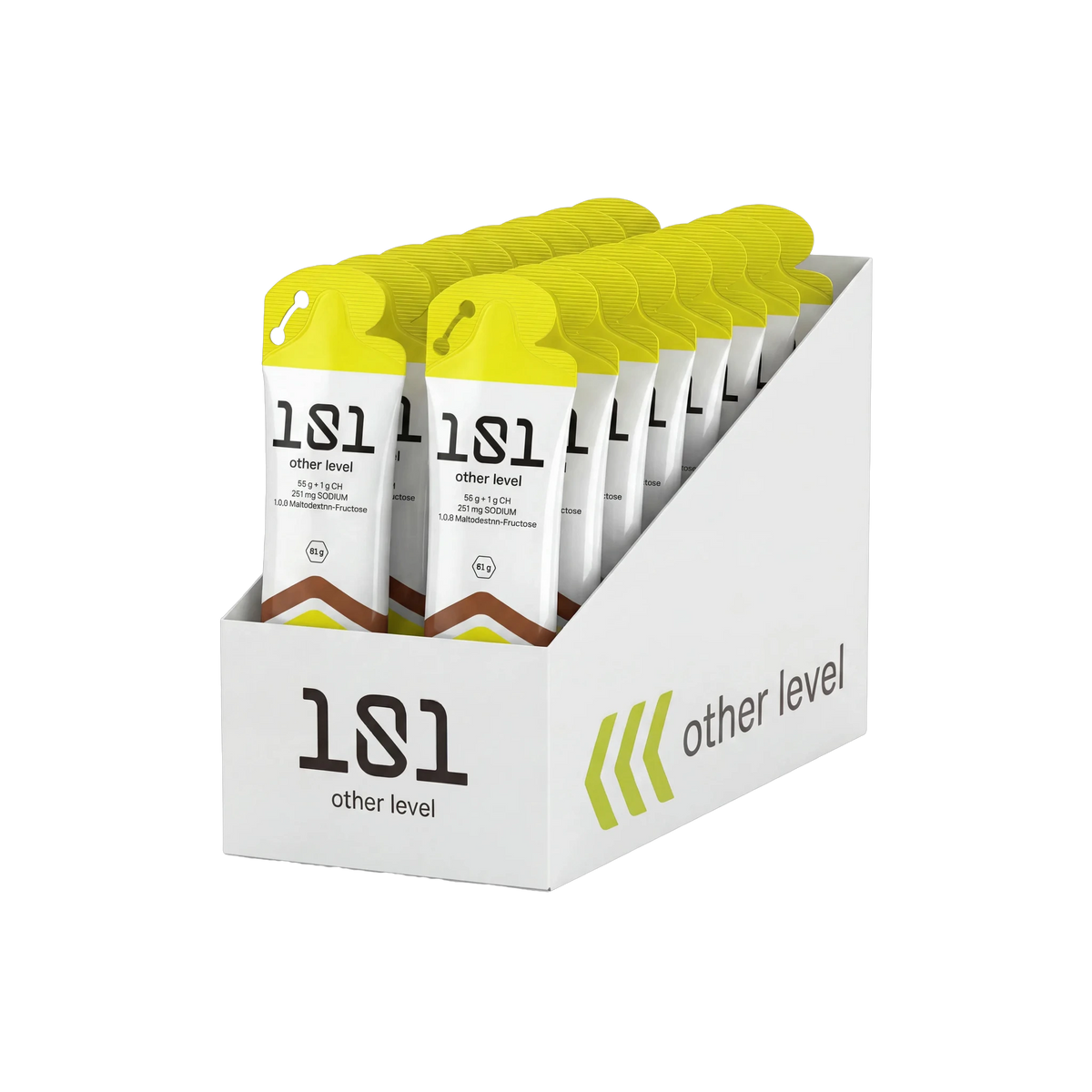 Pack 24 ud. FRUCTOSE GEL LEVEL - sabor Crema de Chocolate 81 g - 101 Other Level