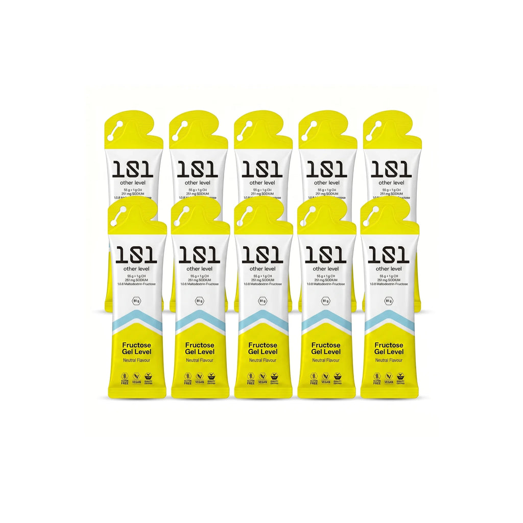 Pack 10 ud. FRUCTOSE GEL LEVEL - sabor Neutro 81 g - 101 Other Level