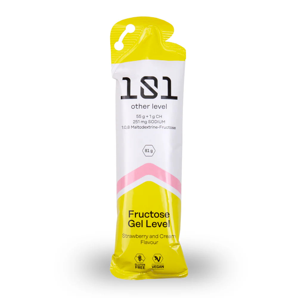FRUCTOSE GEL LEVEL 81g Fresa y Nata front