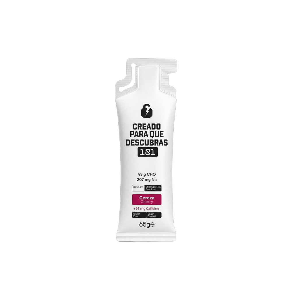 Gel energético UNLOCK sabor Cherry con cafeína 65 g, pack degustación - 101 Other Level