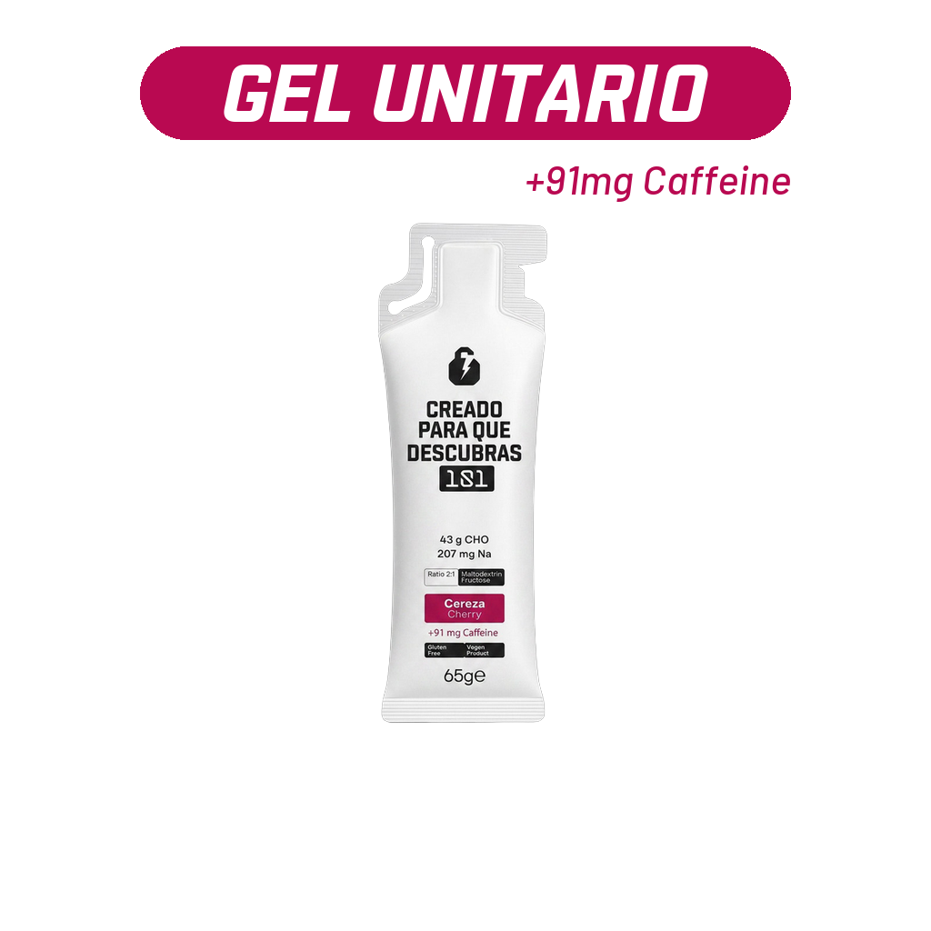 Gel energético UNLOCK sabor Cherry con cafeína 65 g - 101 Other Level