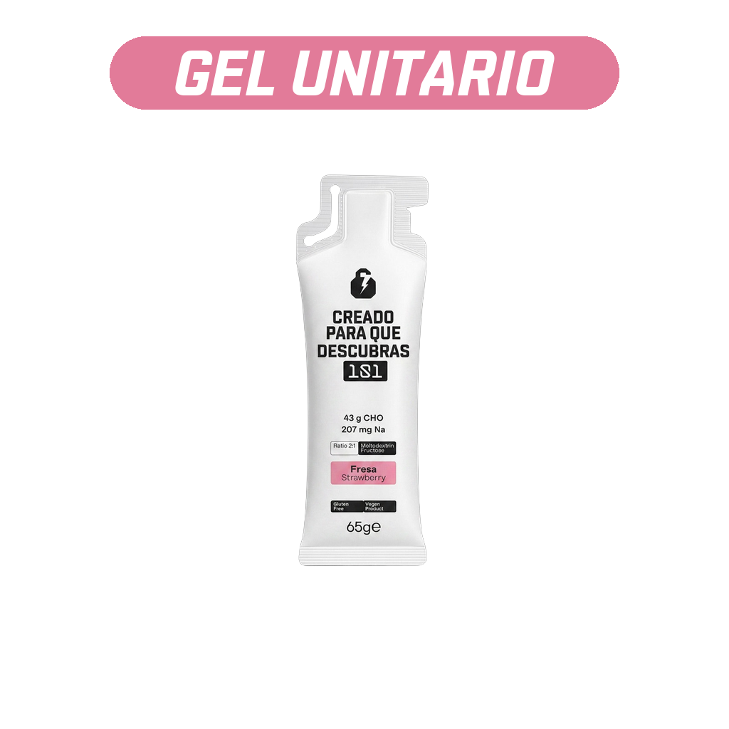 Gel energético UNLOCK sabor Fresa 65 g - 101 Other Level