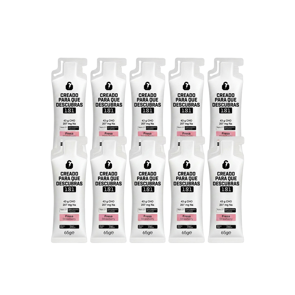 Pack 24 geles energéticos UNLOCK sabor Fresa 65 g - 101 Other Level