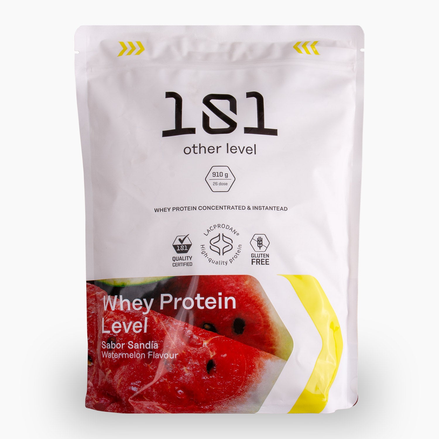 WHEY PROTEIN LEVEL LACPRODAN® - sabor Sandía + MINI Shaker de regalo