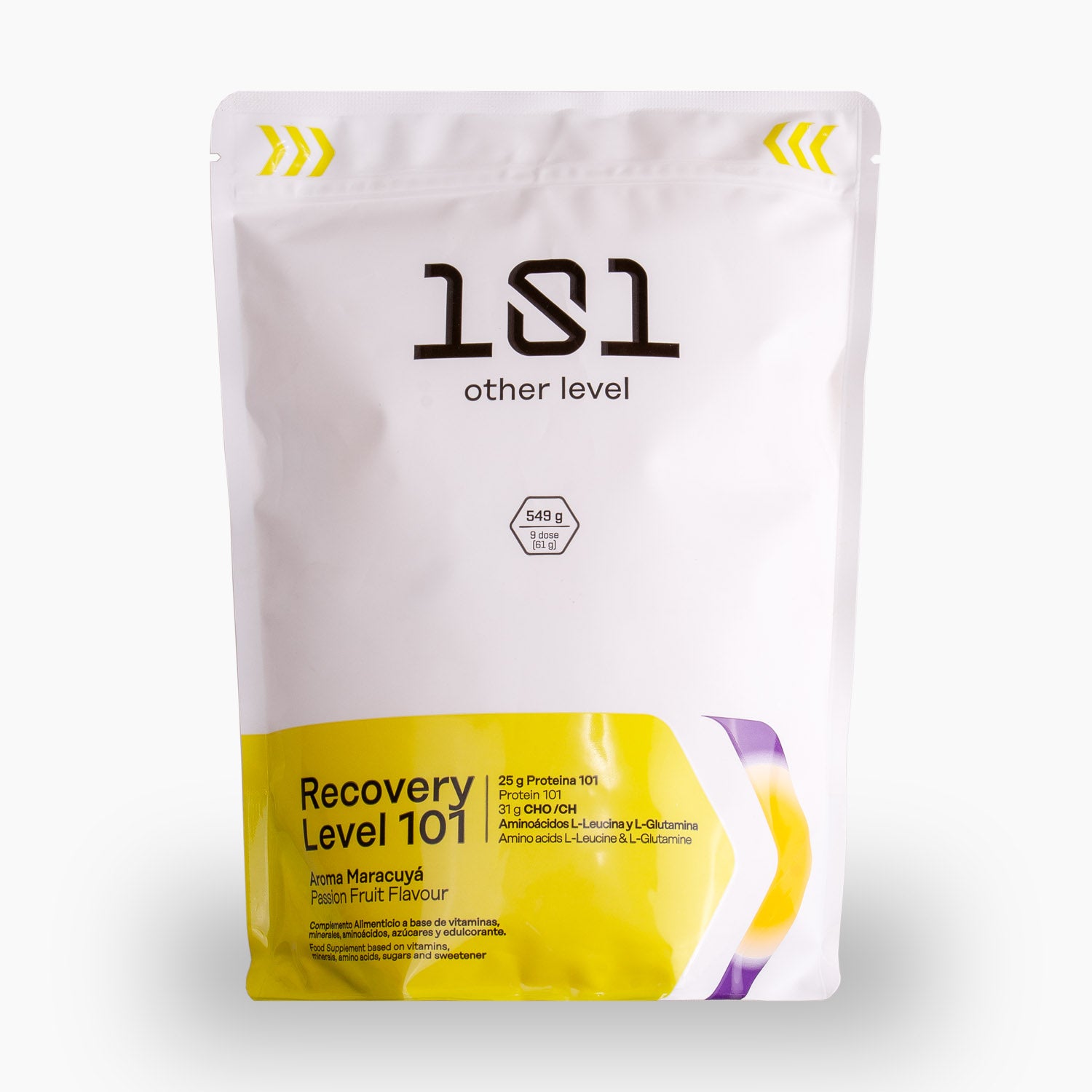 RECOVERY LEVEL + Leucina - sabor Maracuyá + MINI Shaker de regalo