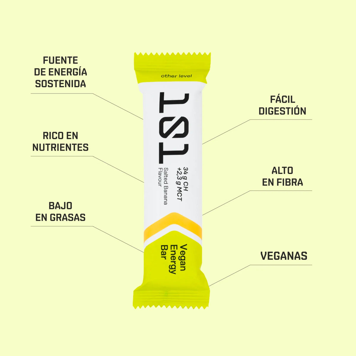 VEGAN ENERGY BAR - con Banana 51 g - 101 Other Level