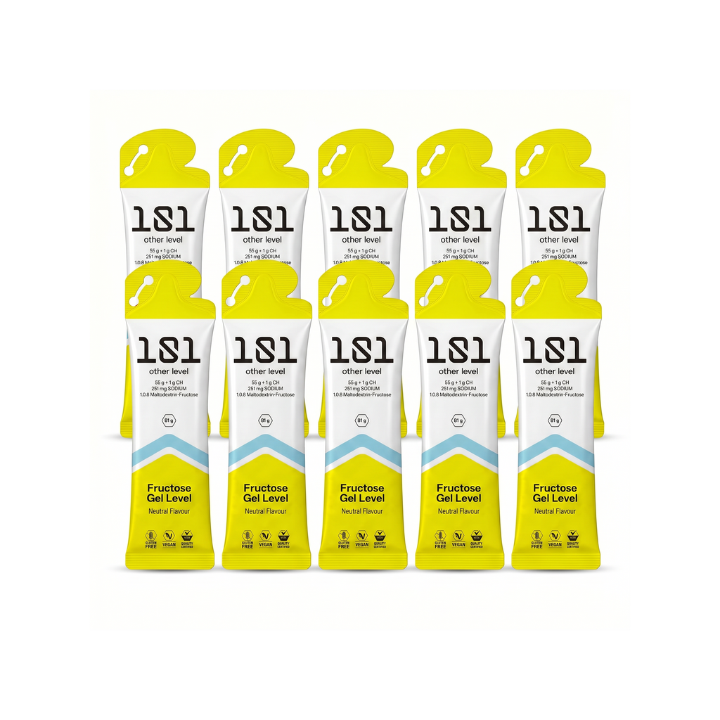 Pack 10 ud. FRUCTOSE GEL LEVEL - sabor Neutro 81 g - 101 Other Level