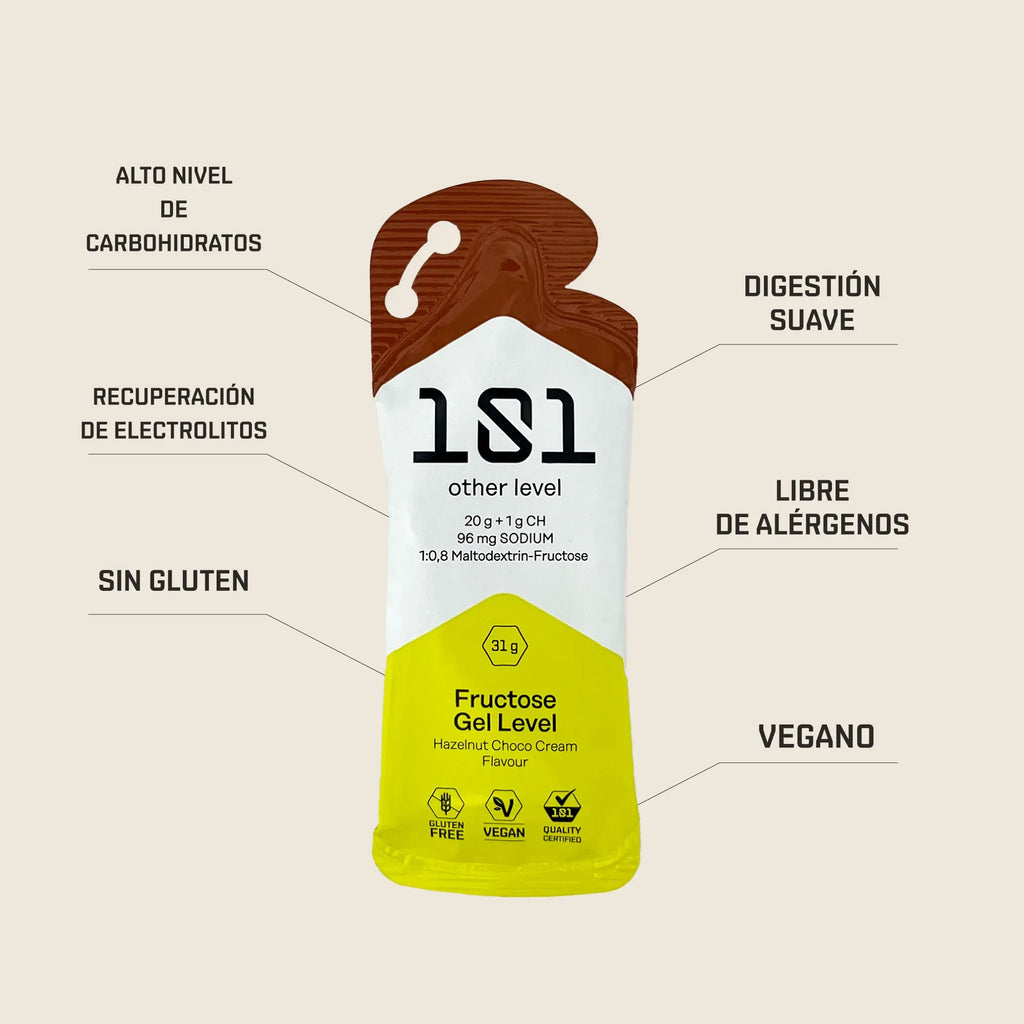 FRUCTOSE GEL LEVEL - sabor Crema de Chocolate 31 g - 101 Other Level