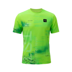 Camiseta técnica de manga corta unisex 101 de color verde