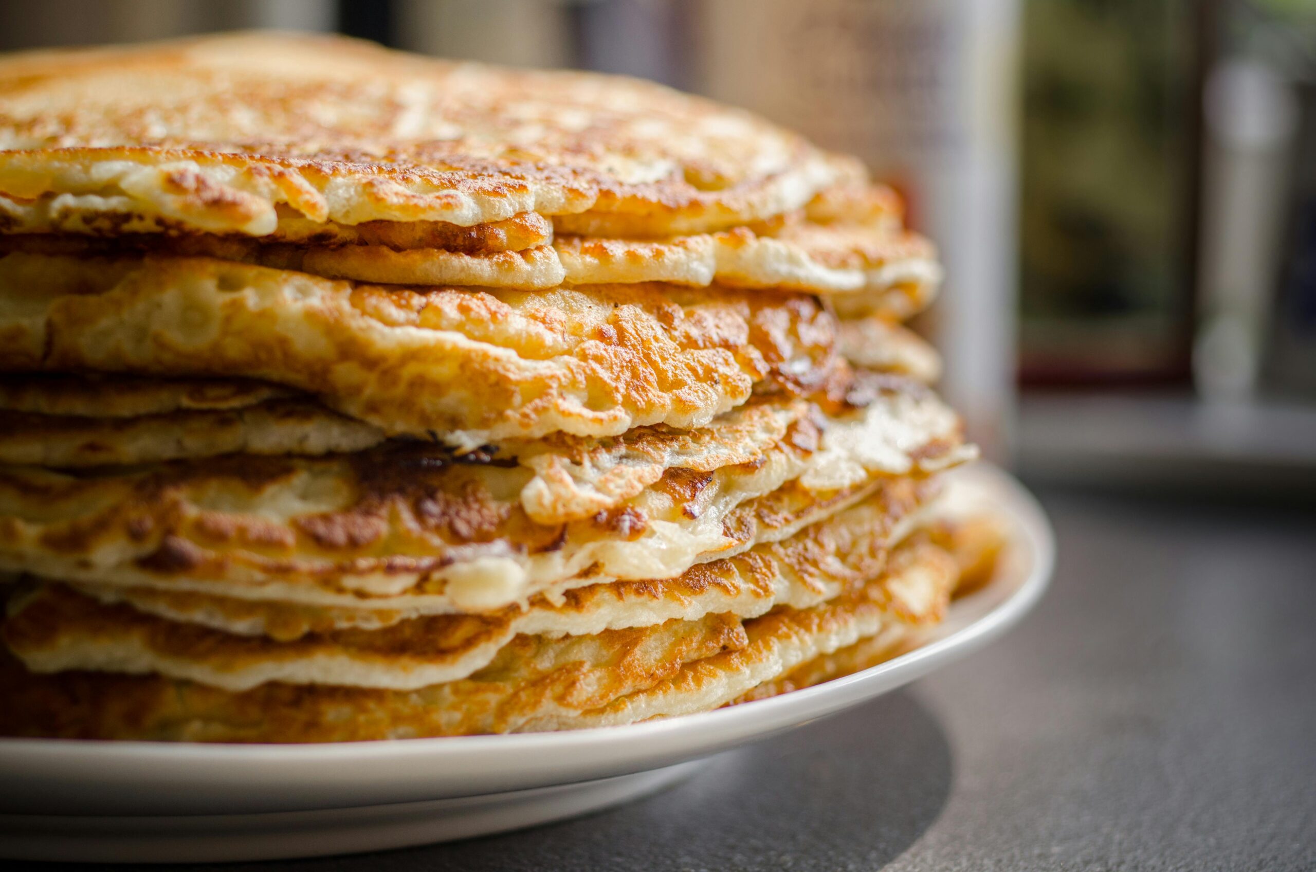 Pancakes proteicos de plátano y avena