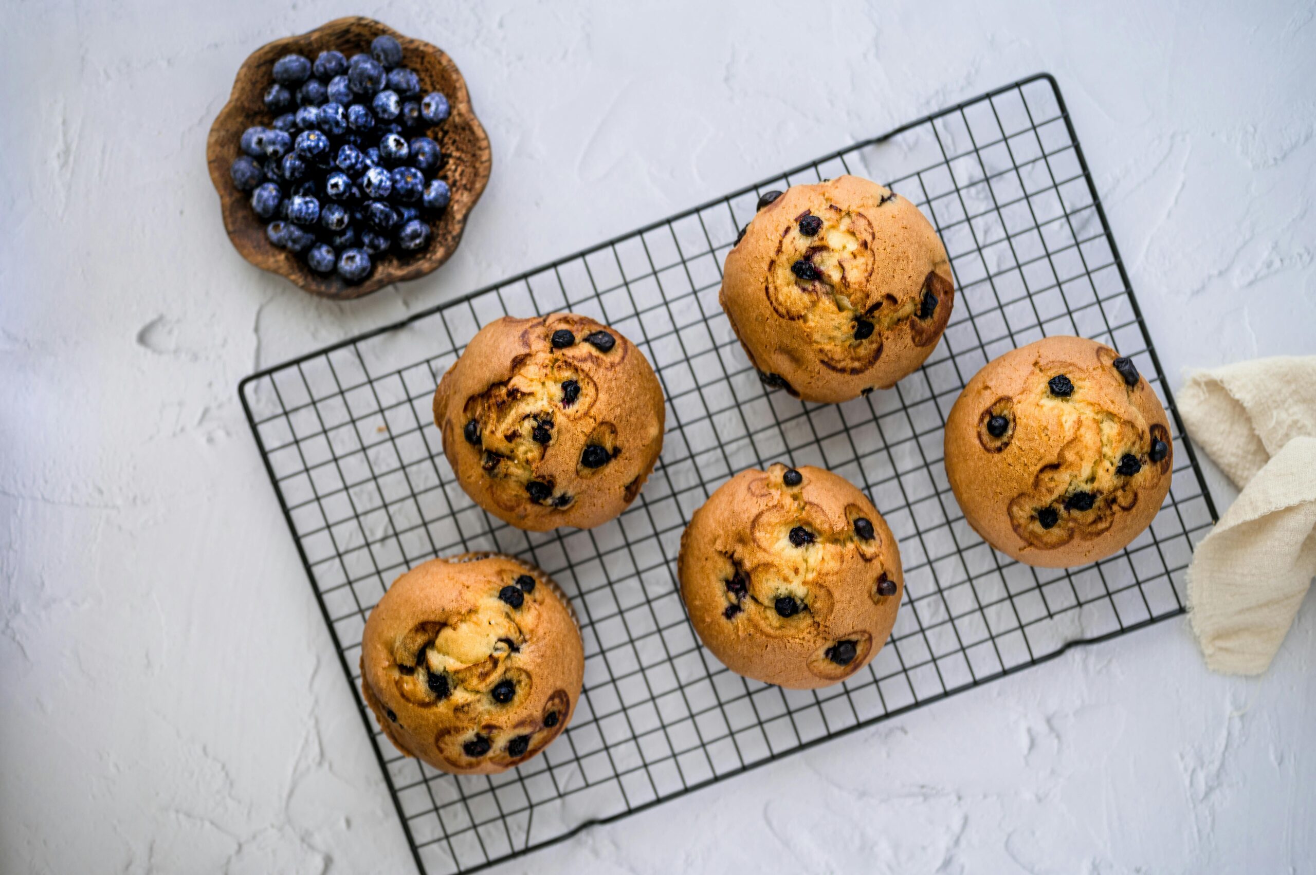 muffins de arándanos